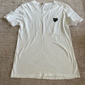 WHITE COMME DES GARÇONS TEE SHIRT TSHIRT SIZE SMALL